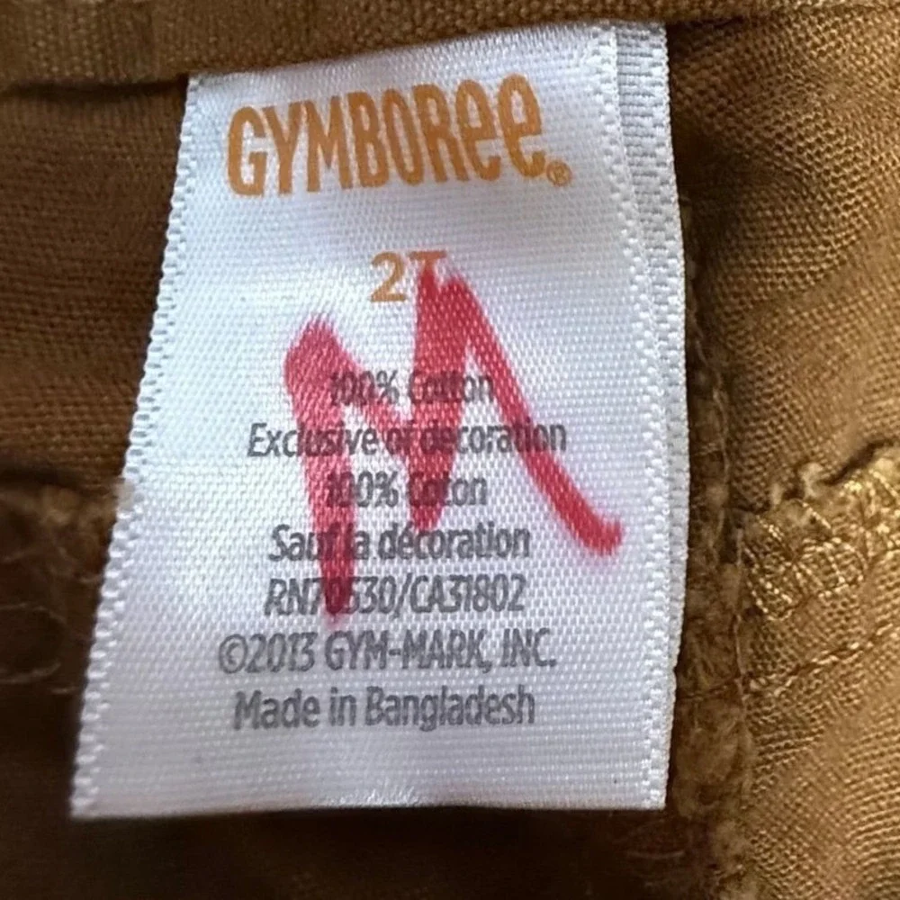 Gymboree Alpine Road Brown Lined Cargo‎ Pants Size 18-24M